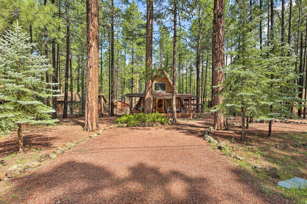 A-Frame Pinetop Lakeside Cabin Under The Pines! Villa Esterno foto